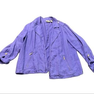 Chico's Purple Blazer Jacket